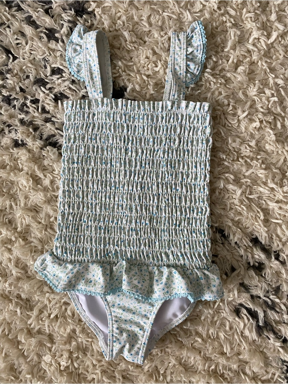 Minnow hibiscus ditsy toddler baby swimsuit